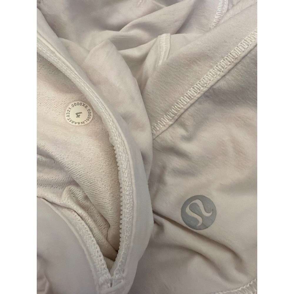Lululemon Pace Rival Mid-Rise Skirt White Pleated Tennis Skort Size 4